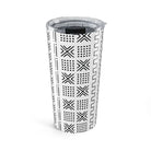 Djenné Ivory Mud Cloth Tumbler - The Global Wanderer