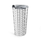 Djenné Ivory Mud Cloth Tumbler - The Global Wanderer
