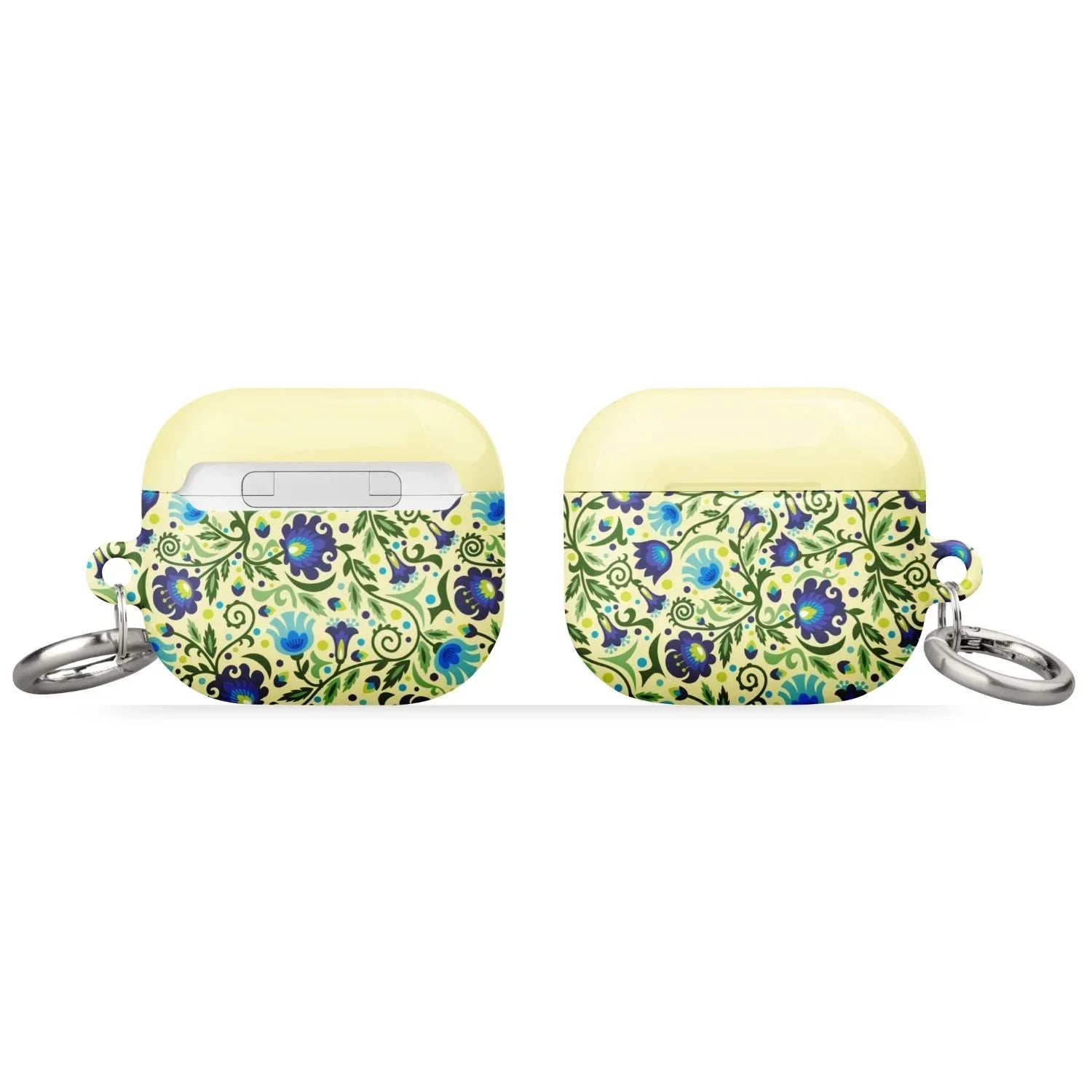 Gdańsk Blues Wycinanki AirPod 3 Case over yellow - The Global Wanderer