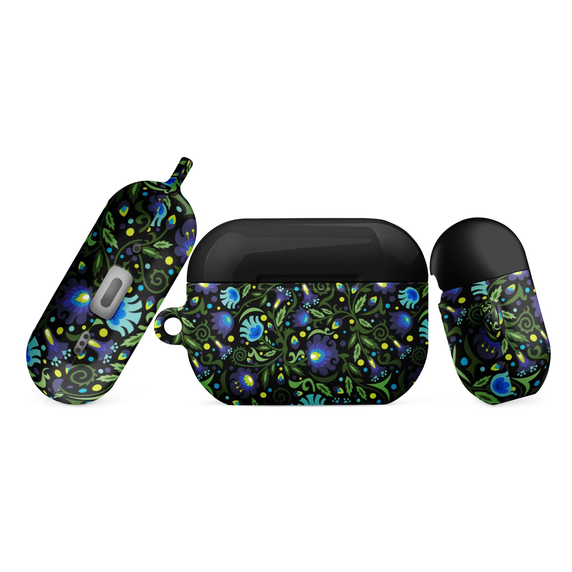 Gdańsk Blues Wycinanki AirPod Pro 2 Case over black - The Global Wanderer