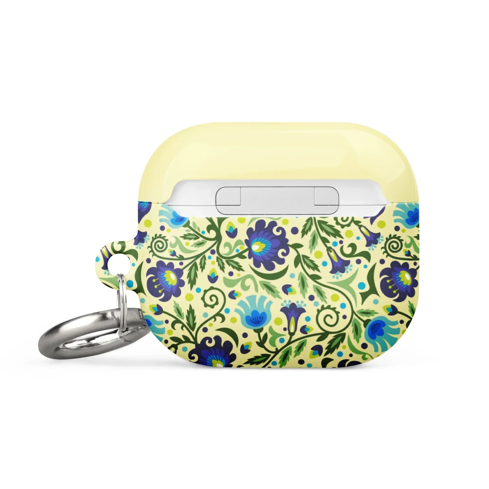 Gdańsk Blues Wycinanki AirPod 3 Case over yellow - The Global Wanderer