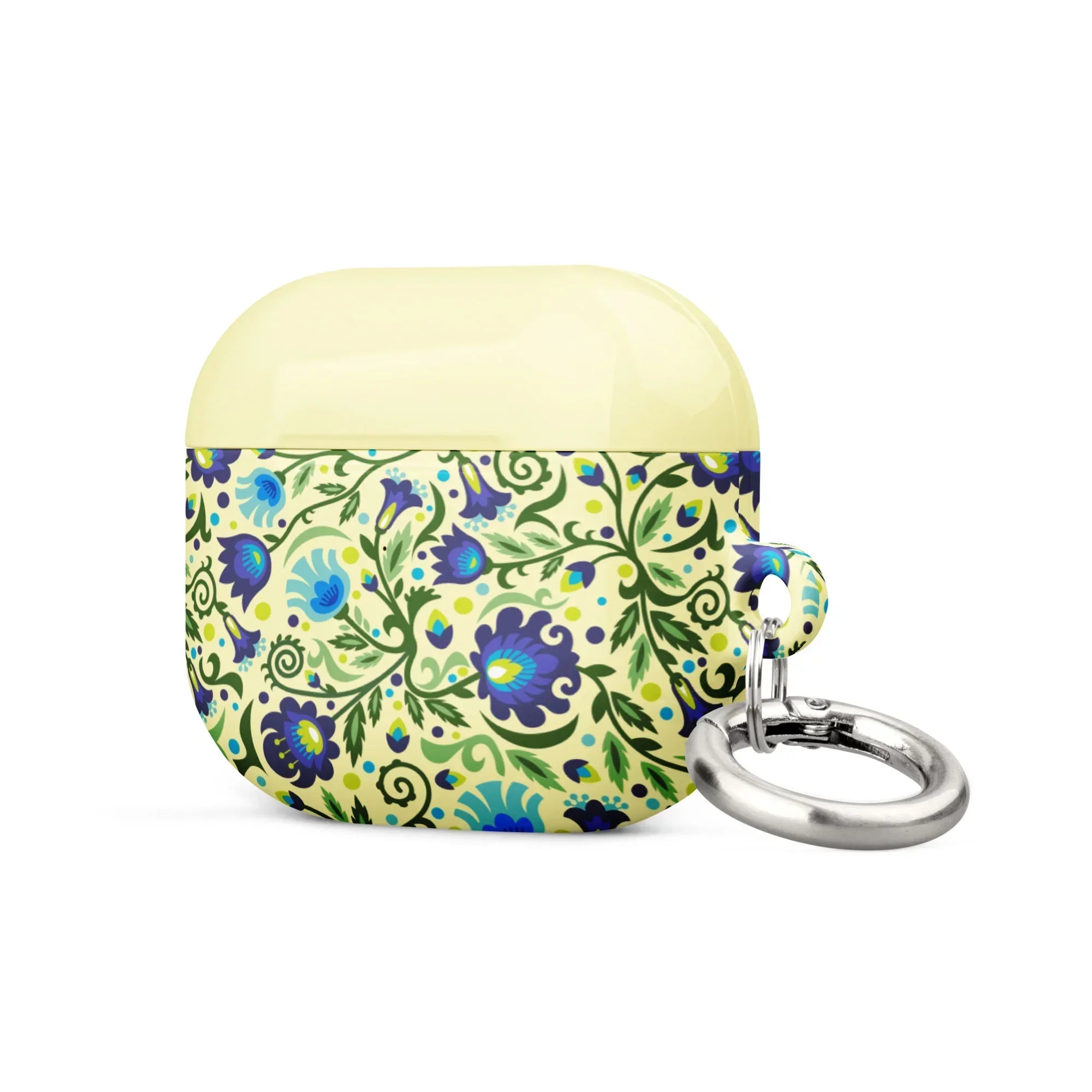 Gdańsk Blues Wycinanki AirPod 3 Case over yellow - The Global Wanderer