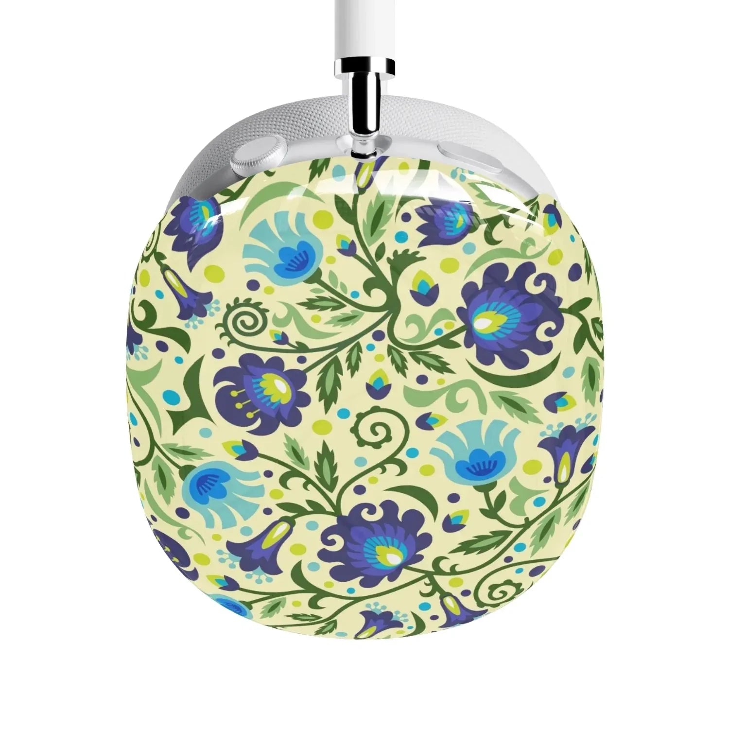 Gdańsk Blues Wycinanki AirPods Max Case over yellow - The Global Wanderer