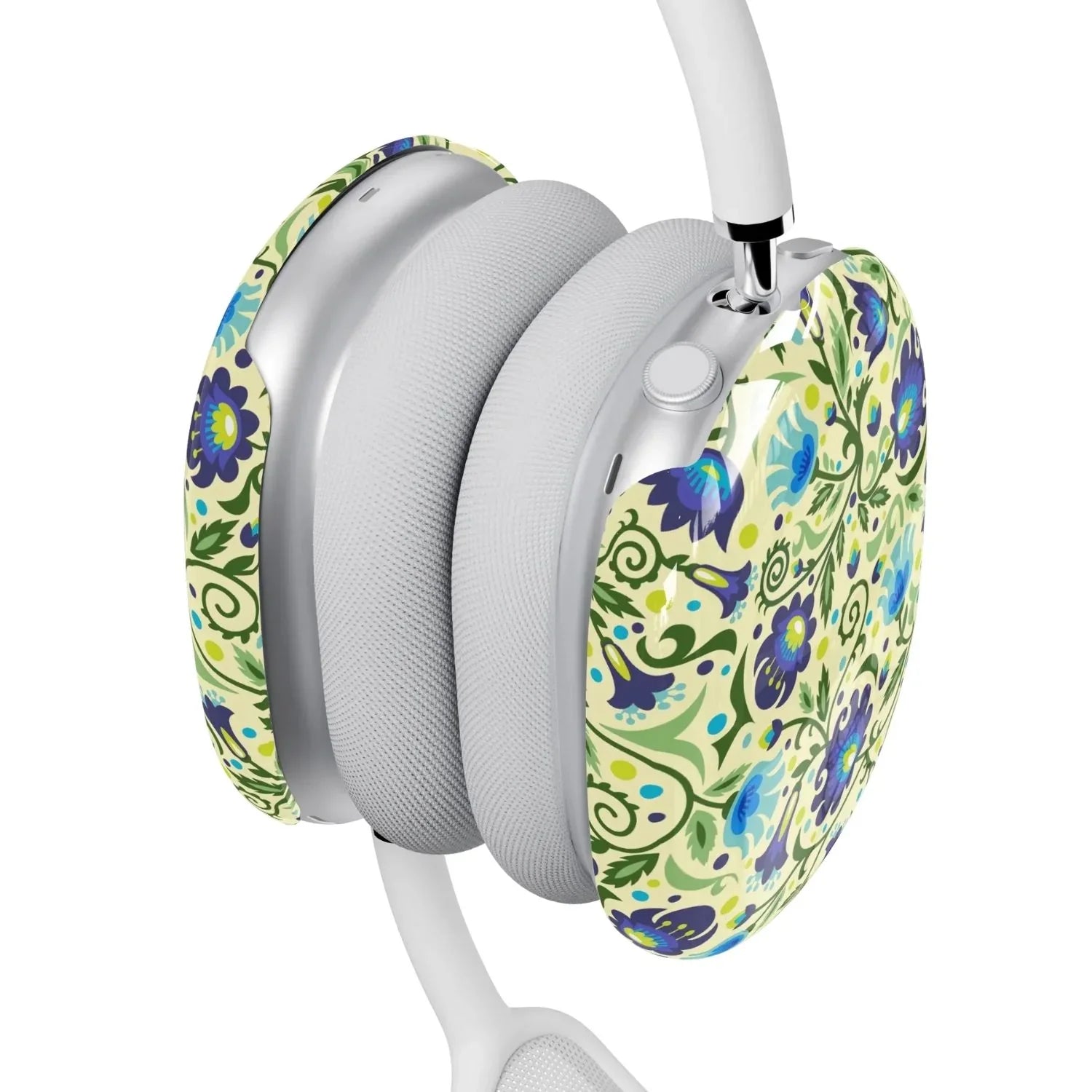 Gdańsk Blues Wycinanki AirPods Max Case over yellow - The Global Wanderer