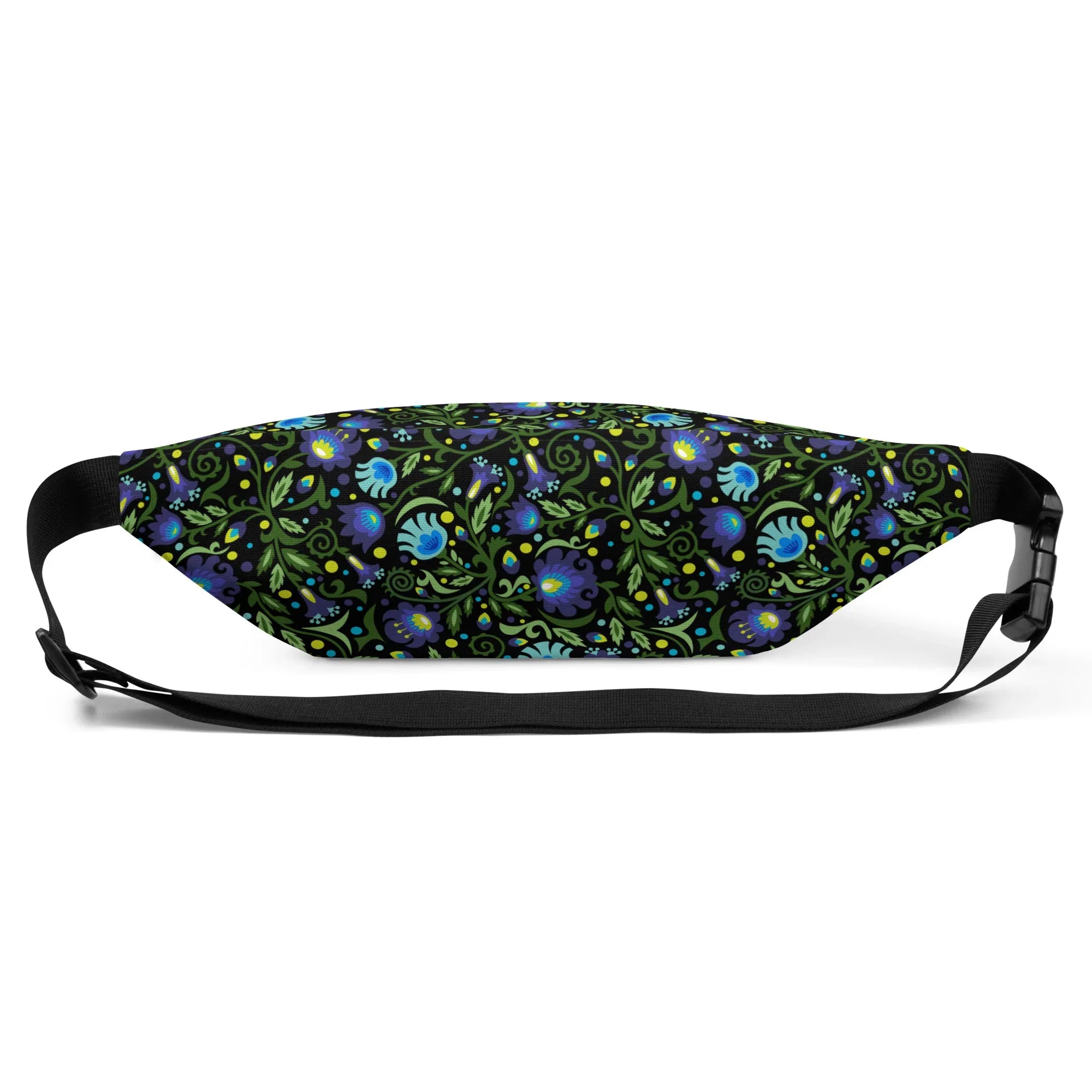 Gdańsk Blues Wycinanki Fanny Pack over black - The Global Wanderer