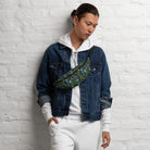 Gdańsk Blues Wycinanki Fanny Pack over black - The Global Wanderer