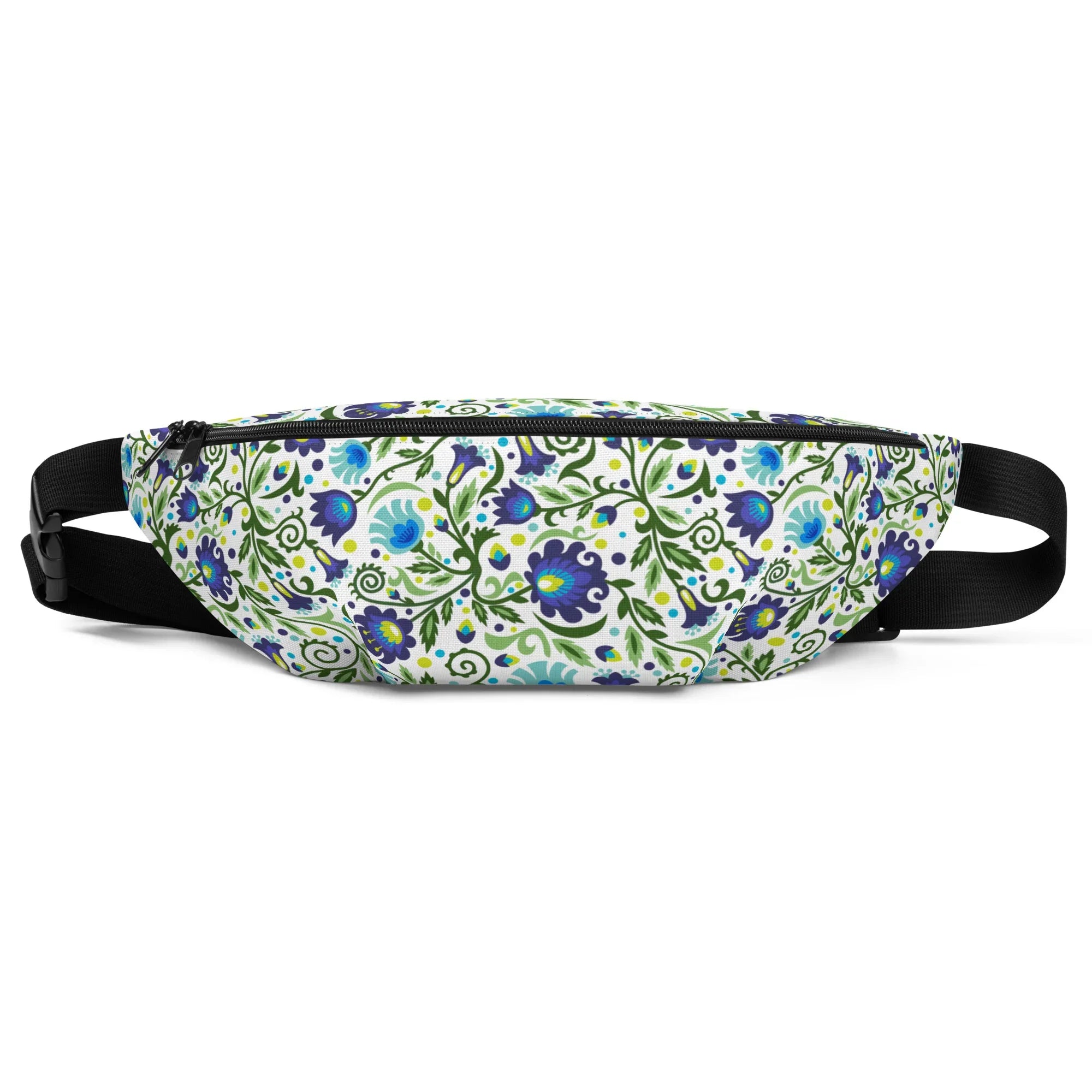 Gdańsk Blues Wycinanki Fanny Pack over white - The Global Wanderer