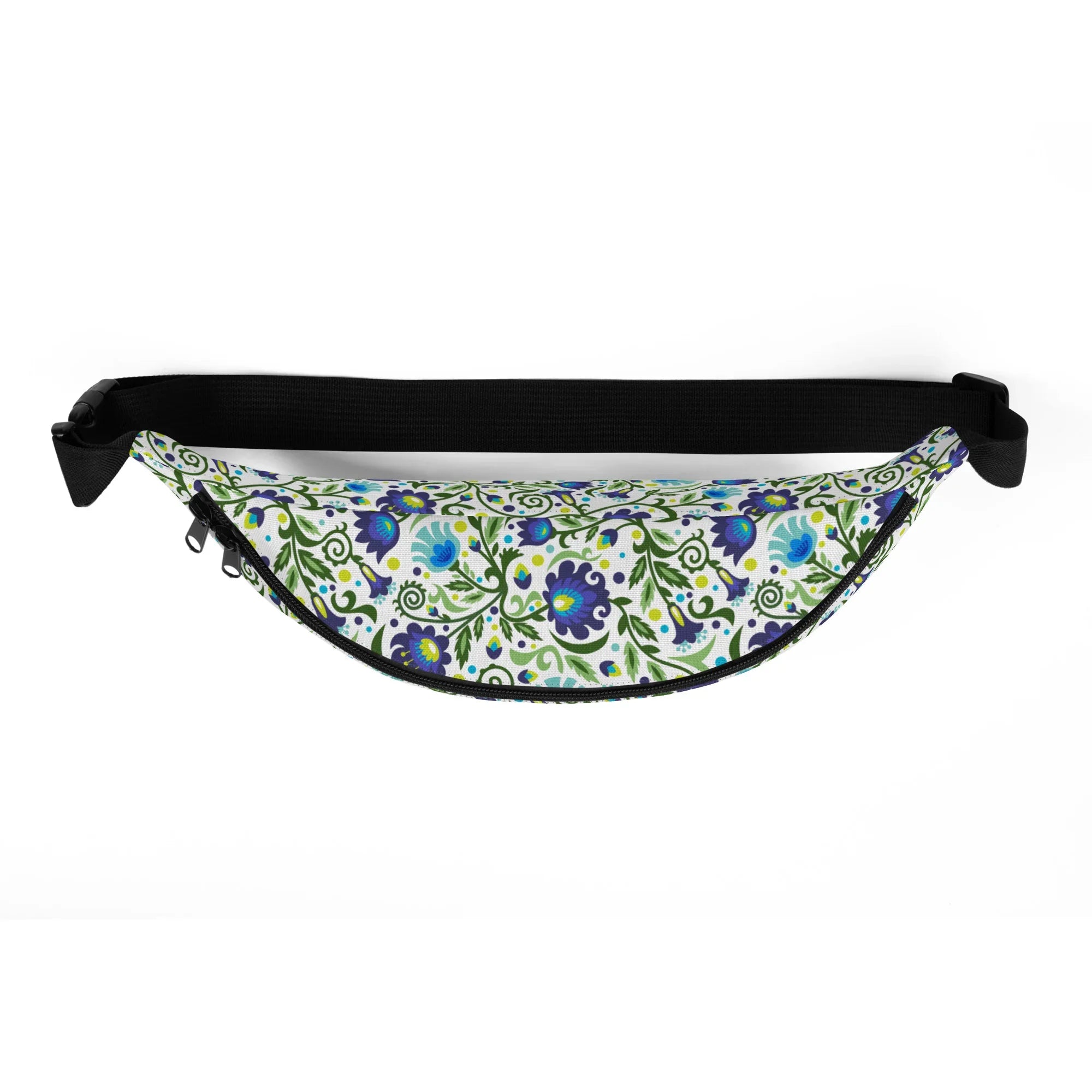 Gdańsk Blues Wycinanki Fanny Pack over white - The Global Wanderer