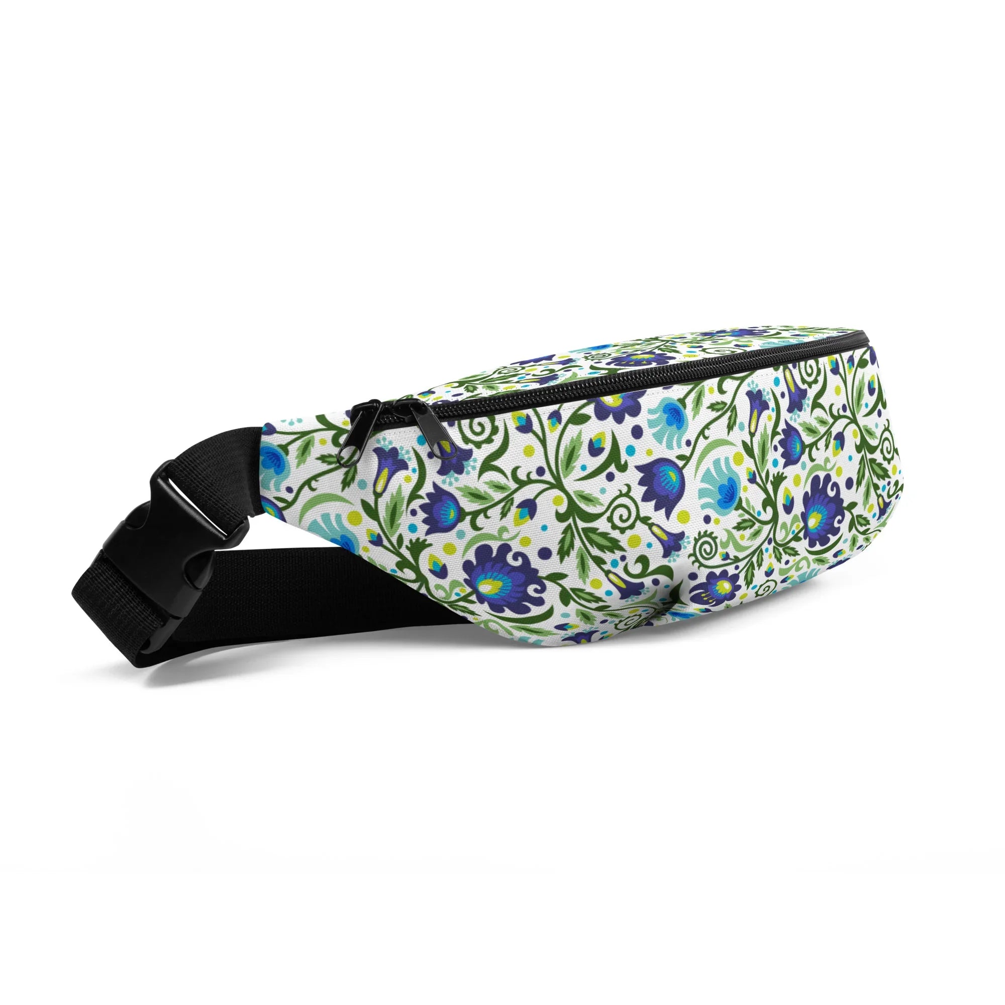Gdańsk Blues Wycinanki Fanny Pack over white - The Global Wanderer