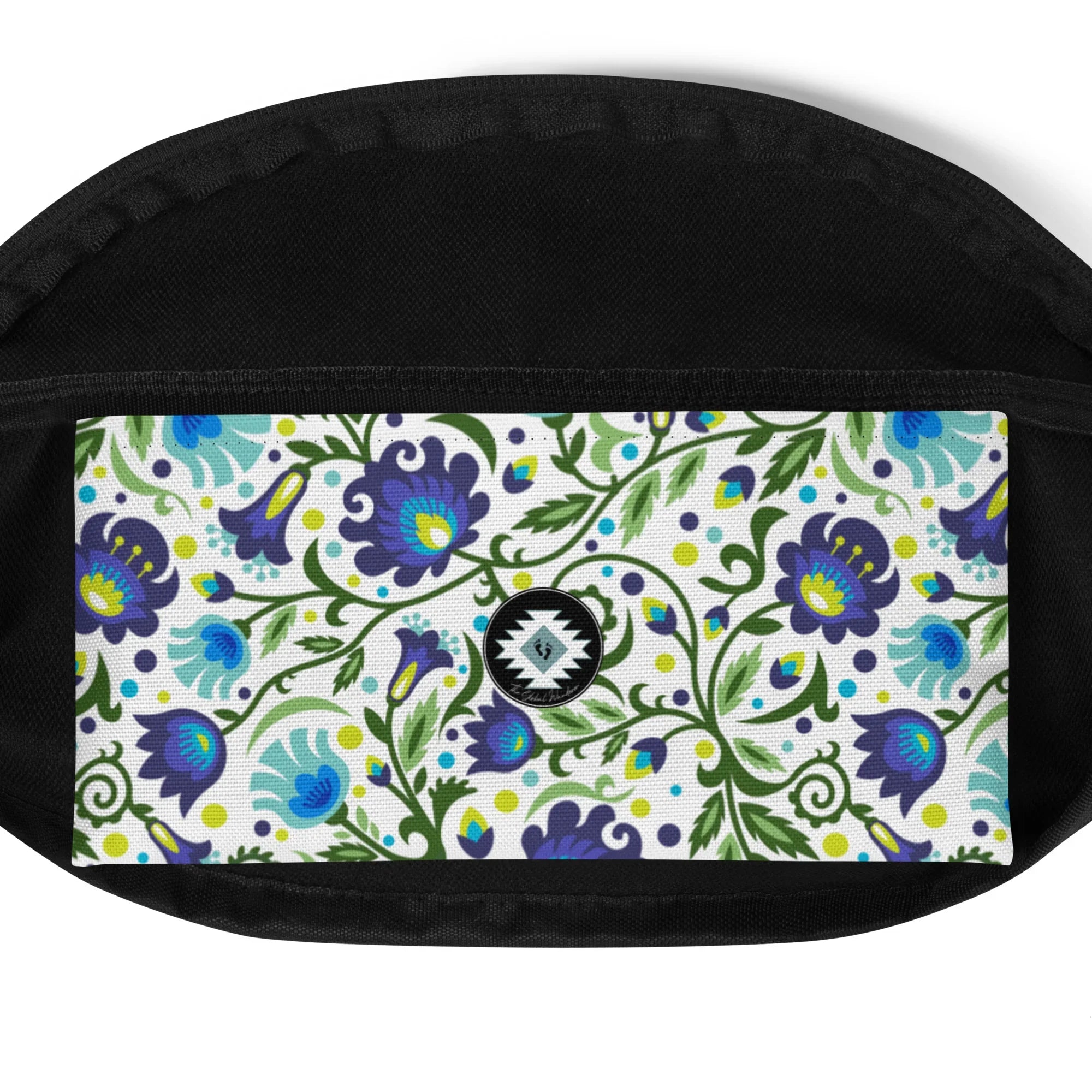 Gdańsk Blues Wycinanki Fanny Pack over white - The Global Wanderer