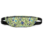 Gdańsk Blues Wycinanki Fanny Pack over yellow - The Global Wanderer