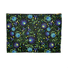 Gdańsk Blues Wycinanki Flat Pouch over black - The Global Wanderer