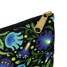 Gdańsk Blues Wycinanki Flat Pouch over black - The Global Wanderer