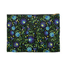 Gdańsk Blues Wycinanki Flat Pouch over black - The Global Wanderer