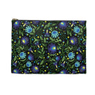 Gdańsk Blues Wycinanki Flat Pouch over black - The Global Wanderer