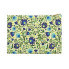 Gdańsk Blues Wycinanki Flat Pouch over yellow - The Global Wanderer