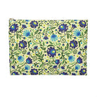 Gdańsk Blues Wycinanki Flat Pouch over yellow - The Global Wanderer