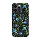 Gdańsk Blues Wycinanki iPhone Case over black - The Global Wanderer