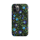 Gdańsk Blues Wycinanki iPhone Case over black - The Global Wanderer