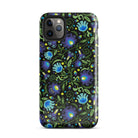 Gdańsk Blues Wycinanki iPhone Case over black - The Global Wanderer