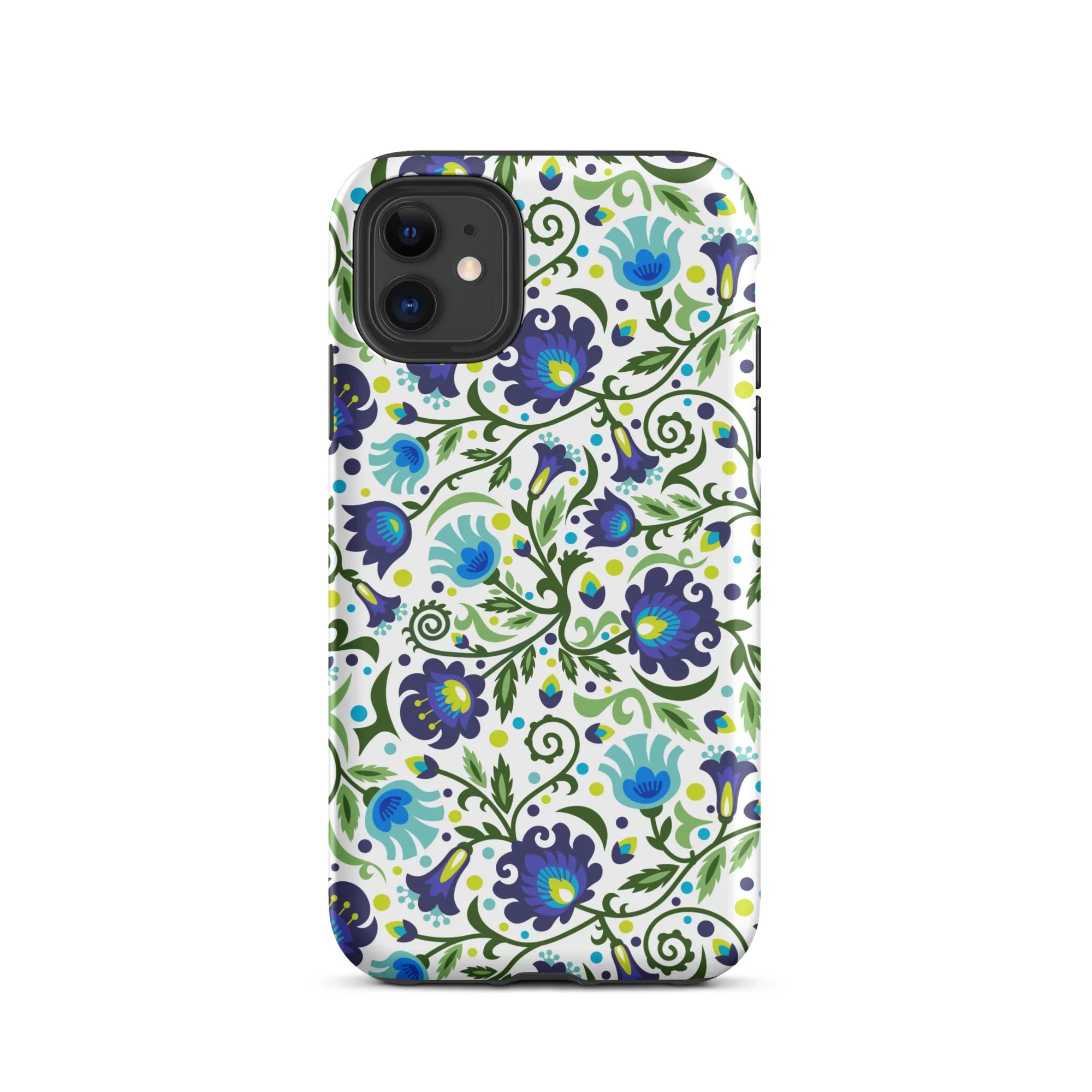 Gdańsk Blues Wycinanki iPhone Case over white - The Global Wanderer