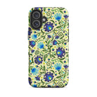 Gdańsk Blues Wycinanki iPhone Case over yellow - The Global Wanderer