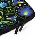 Gdańsk Blues Wycinanki Laptop Case over black - The Global Wanderer