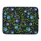 Gdańsk Blues Wycinanki Laptop Case over black - The Global Wanderer