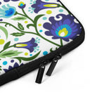 Gdańsk Blues Wycinanki Laptop Case over white - The Global Wanderer