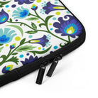 Gdańsk Blues Wycinanki Laptop Case over white - The Global Wanderer