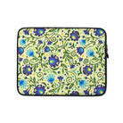 Gdańsk Blues Wycinanki Laptop Case over yellow - The Global Wanderer