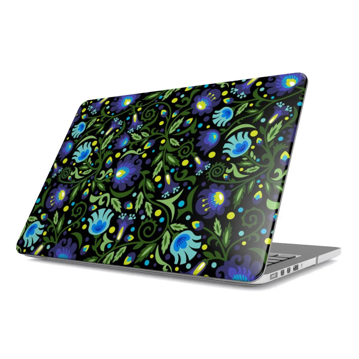 Gdańsk Blues Wycinanki MacBook Case over black - The Global Wanderer
