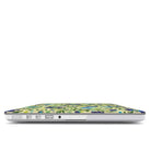 Gdańsk Blues Wycinanki MacBook Case over yellow - The Global Wanderer