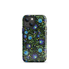 Gdańsk Blues Wycinanki iPhone Case over black - The Global Wanderer