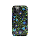 Gdańsk Blues Wycinanki iPhone Case over black - The Global Wanderer