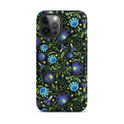 Gdańsk Blues Wycinanki iPhone Case over black - The Global Wanderer