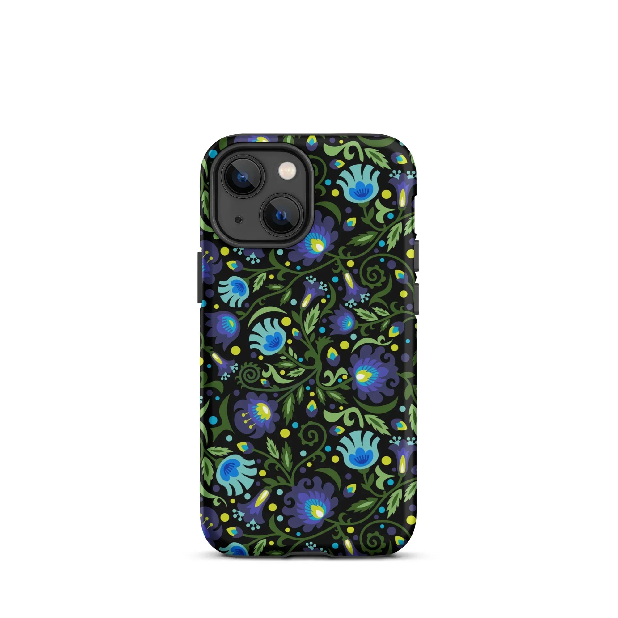 Gdańsk Blues Wycinanki iPhone Case over black - The Global Wanderer