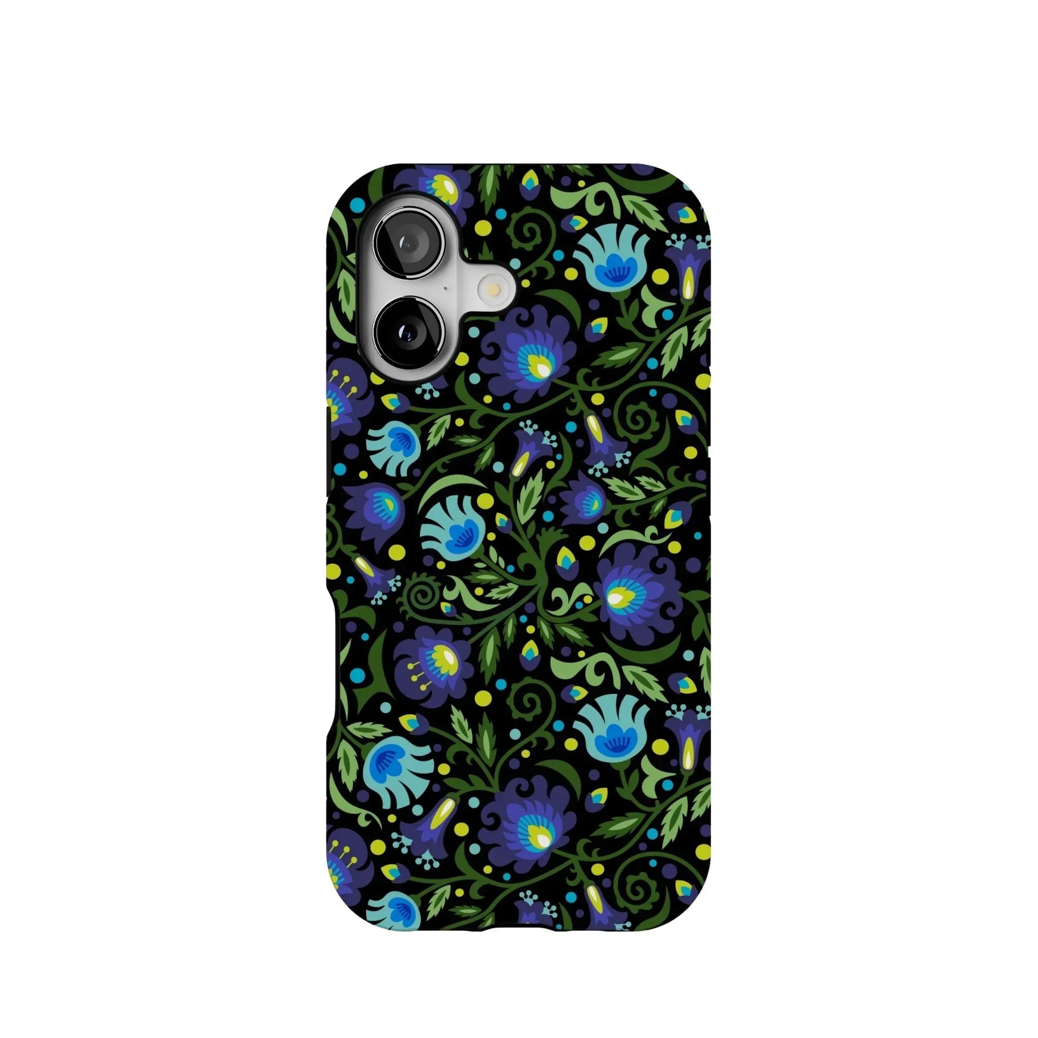 Gdańsk Blues Wycinanki MagSafe iPhone Case over black - The Global Wanderer