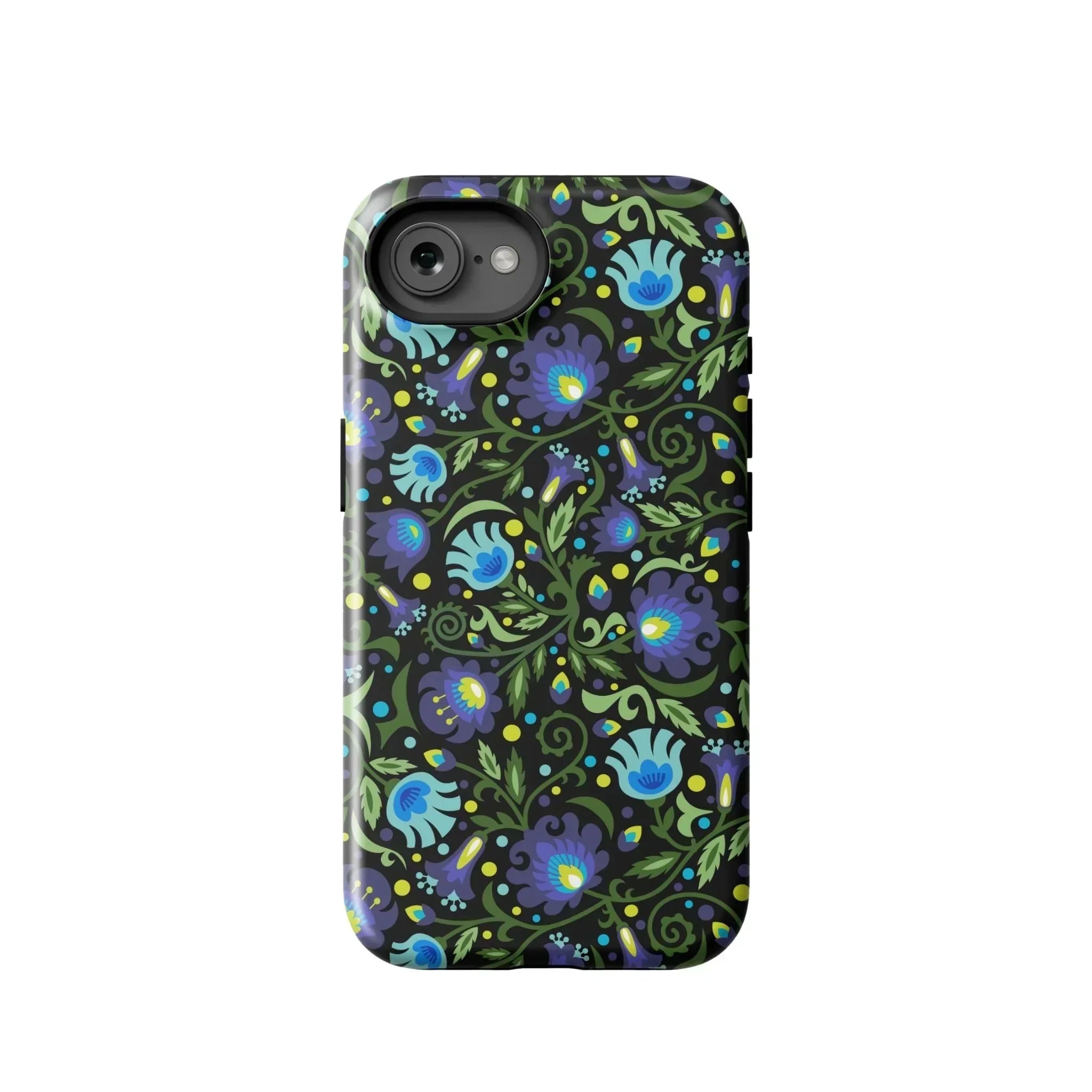 Gdańsk Blues Wycinanki MagSafe iPhone Case over black - The Global Wanderer