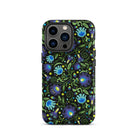 Gdańsk Blues Wycinanki iPhone Case over black - The Global Wanderer