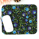 Gdańsk Blues Wycinanki Mouse Pad over black - The Global Wanderer