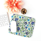 Gdańsk Blues Wycinanki Mouse Pad over white - The Global Wanderer