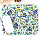 Gdańsk Blues Wycinanki Mouse Pad over white - The Global Wanderer