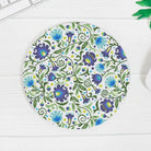 Gdańsk Blues Wycinanki Mouse Pad over white - The Global Wanderer