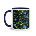 Gdańsk Blues Wycinanki Mug over black - The Global Wanderer