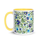 Gdańsk Blues Wycinanki Mug over white - The Global Wanderer