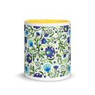 Gdańsk Blues Wycinanki Mug over white - The Global Wanderer