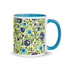 Gdańsk Blues Wycinanki Mug over yellow - The Global Wanderer