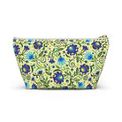 Gdańsk Blues Wycinanki Pouch over yellow - The Global Wanderer