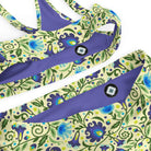 Gdańsk Blues Wycinanki Recycled High-Waisted Bikini over yellow - The Global Wanderer